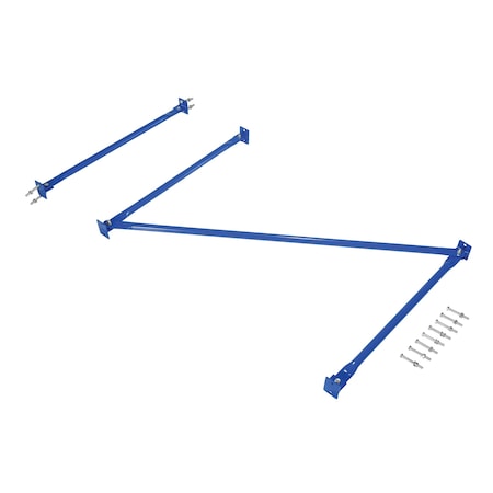 Vestil Blue Steel Standard Cantilever Brace Set 4"W x 47"L x 77.75"H, PR SB-C-8-48